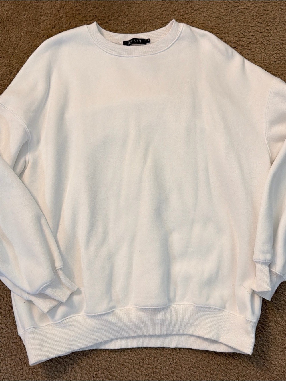 Classic White Crewneck Sweater - Efan